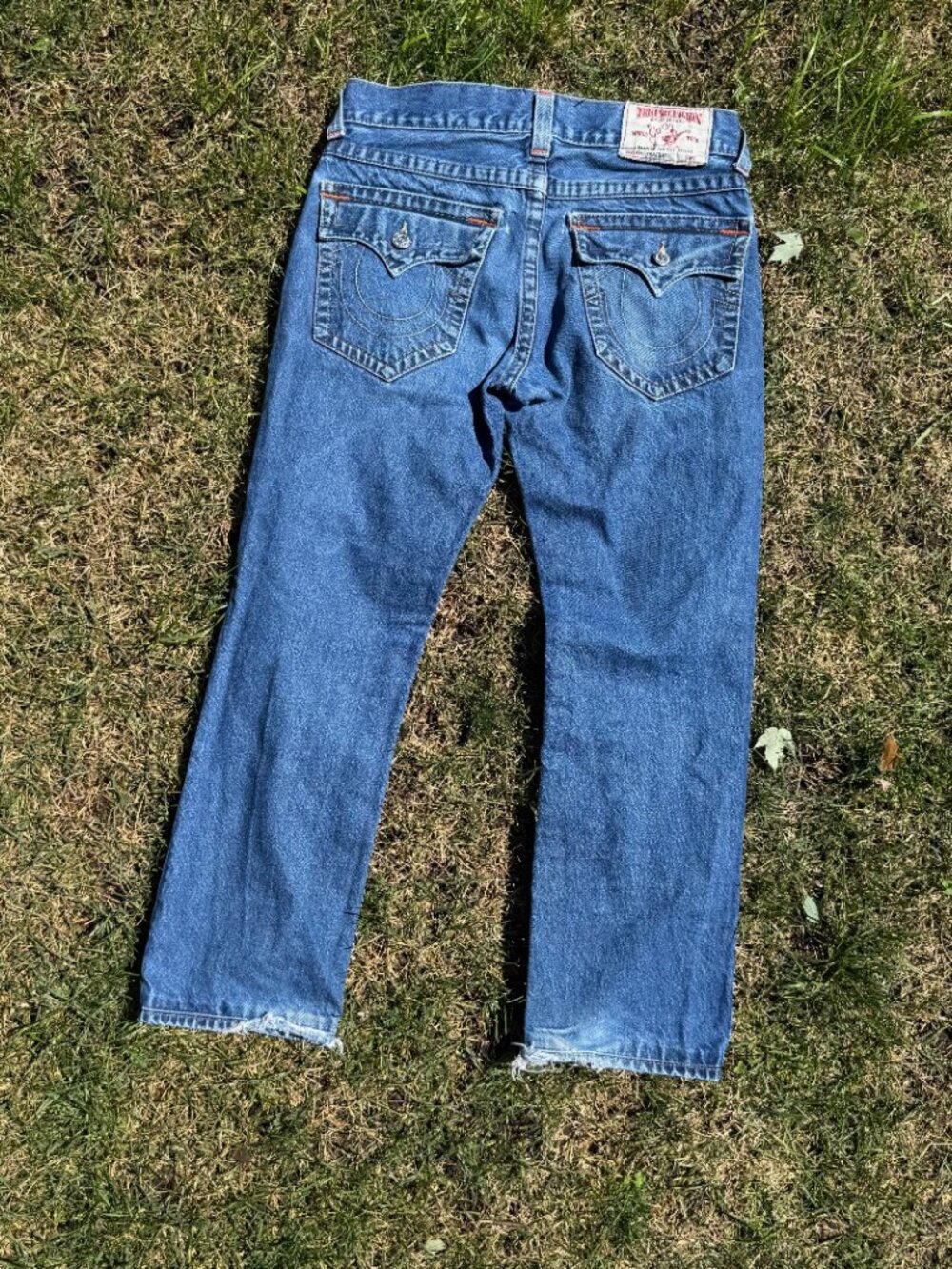 True Religion - Vintage Ricky Straight Flap Jean (Men's) - Blue